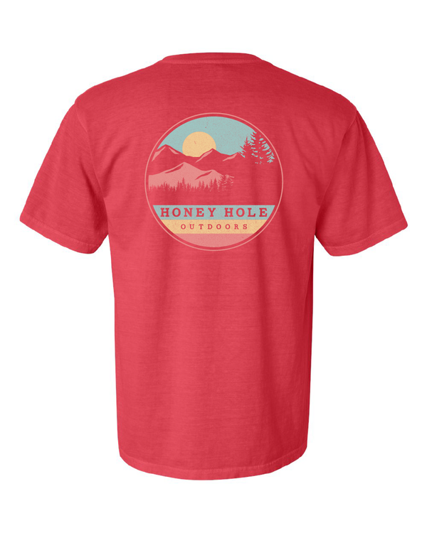 Short Sleeve - Circle Mountain - Watermelon