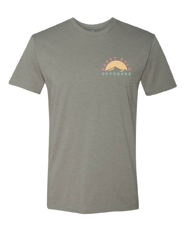 Short Sleeve - Circle Mountain - Warm Grey