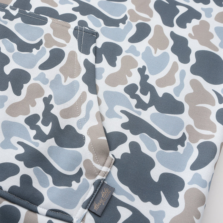 Fleece Hoodie - Smoke Camo