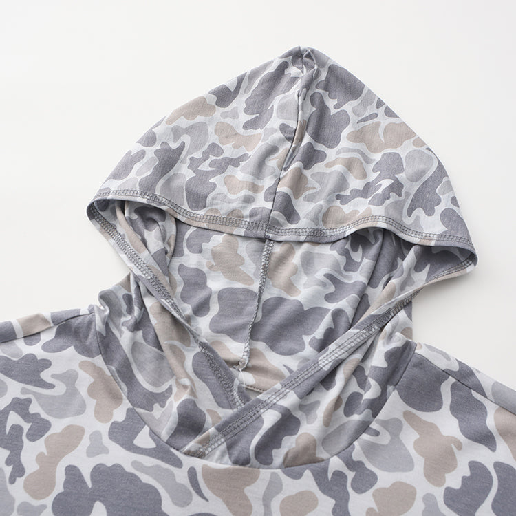 Youth LS Performance Hoodie - Smoke Camo