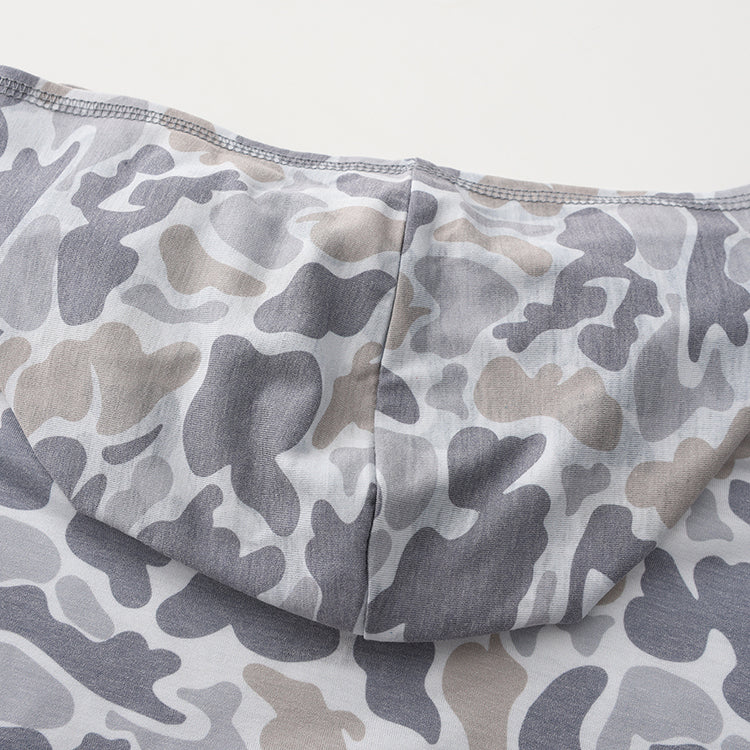 Youth LS Performance Hoodie - Smoke Camo