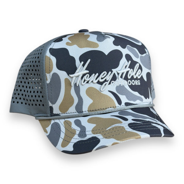 Youth Performance Rope Hat - Grey Camo