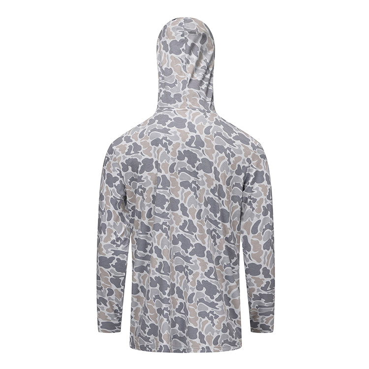 Youth LS Performance Hoodie - Smoke Camo