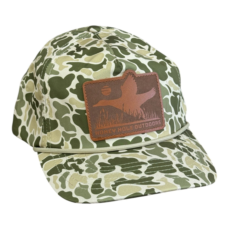 Laidback Rope Hat - Green Camo