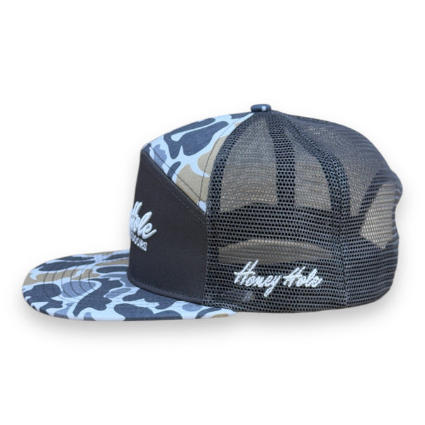 7 Panel Flatbill - Heritage - Smoke Camo