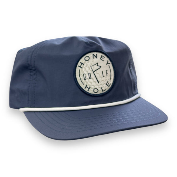 Unstructured Rope Hat - Honey Hole in One - Navy