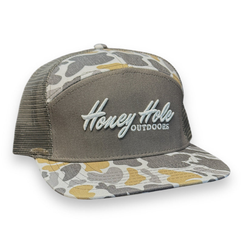 7 Panel Flatbill - Heritage - Smoke Camo