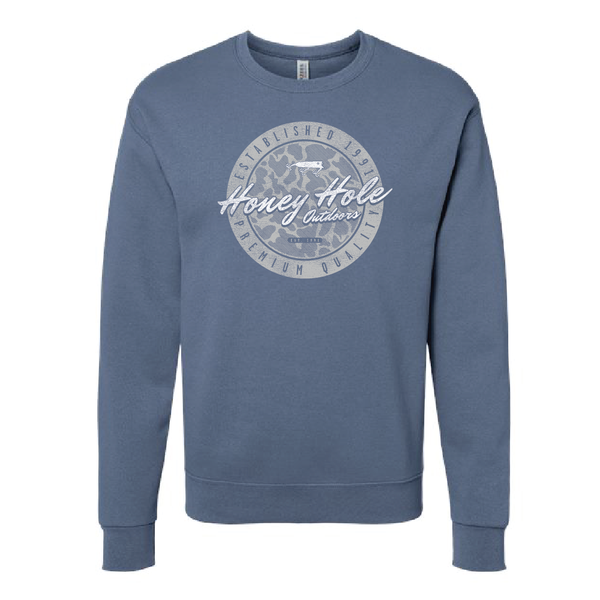 Fleece Sweatshirt - Tech - Denim