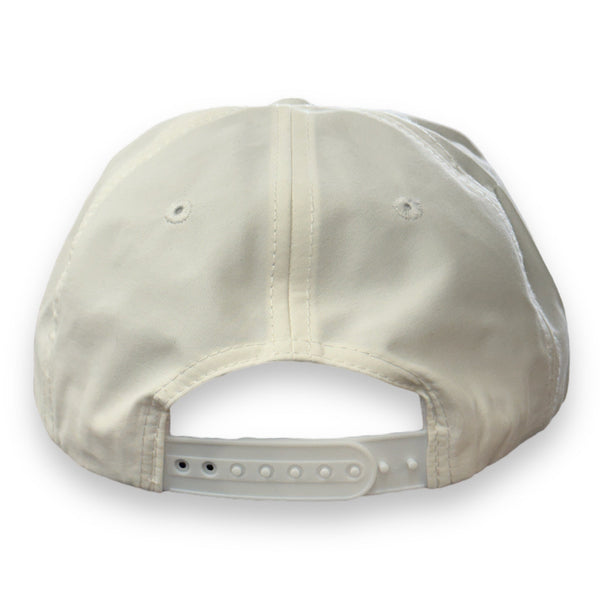 Unstructured Rope Hat - Honey Hole in One - White