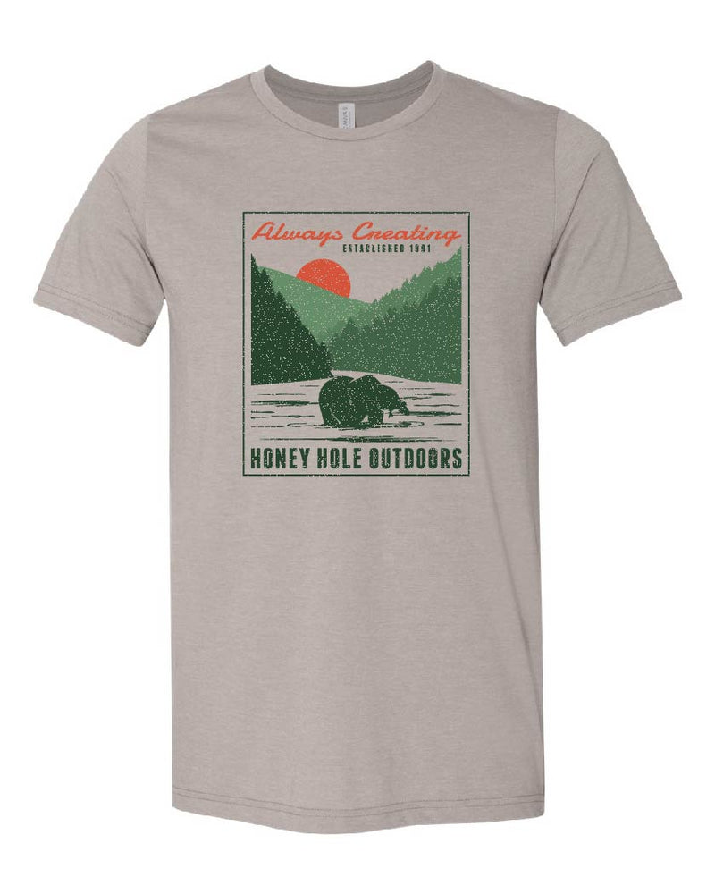 Short Sleeve - Grizzly- Heather Stone